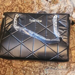 Black Quilted Women's Bag
